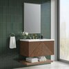 James Martin Vanities Marcello 36in Single Vanity, Chestnut w/ 3 CM White Zeus Top D200-V36-CSN-3WZ